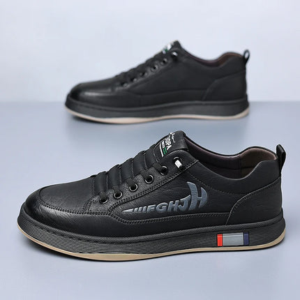Scarpe casual da uomo alla moda Scarpe semplici da uomo retrò in vera pelle Scarpe da lavoro formali eleganti per pendolari Mocassini con consegna gratuita