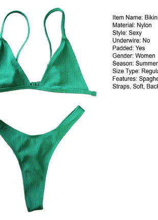 2 pezzi/set bikini da donna sexy set costumi da bagno da donna con cinturino per spaghetti senza fili ad asciugatura rapida platinumshop