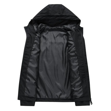 2026 New Fall/Winter Men's Jacket - High-Quality Printed Outdoor Sports Hoodie - Windproof Fashion Casual Jacket