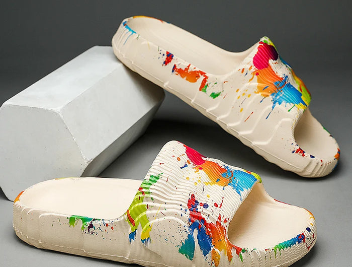 Scarpe estive da uomo Pantofole da spiaggia Scivoli antiscivolo in EVA all'aperto Moda donna Appartamenti Infradito Sandali casual Casa di lusso