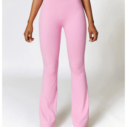 High Waist Flare Leggings Yoga Pants Women Wide Leg Pants Women Gym Workout Fitness Sports Flared Pants Latin Dance Trousers PlatiNum