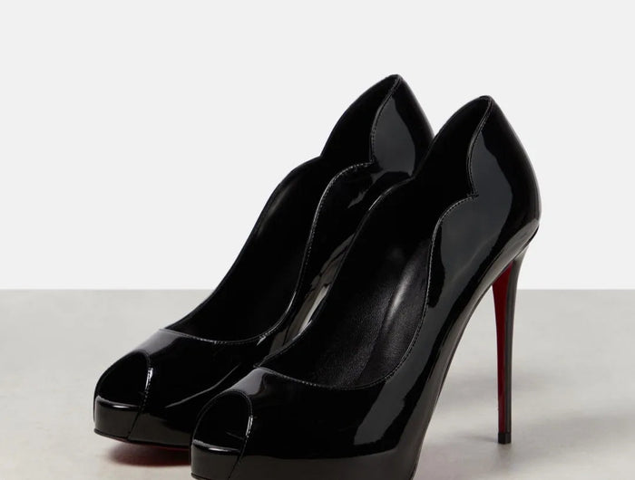 New Women's Open Toed Patent Leather  High Heels Shoes Ladies  Slim High Heels Fishmouth Shoes Sexy Party Shoes PlatiNum