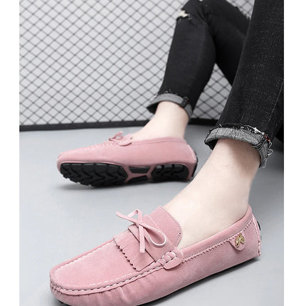 Scarpe di lusso da uomo Coppia mocassini in pelle scamosciata fatti a mano da donna Scarpe basse da guida Scarpe slip-on Mocassini comodi Scarpe casual da uomo