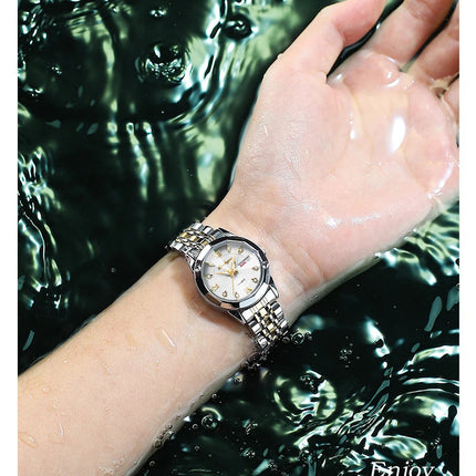 POEDAGAR orologi da donna di marca di lusso impermeabile luminoso data settimana orologio al quarzo per donna orologio da donna di moda in acciaio inossidabile platinumshop