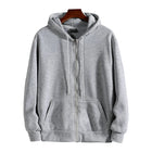 Zipper Hoodies Autumn Winter Men's New Long Sleeve Hooded Sweatshirt Fashion Casual Male Outfit Sportwear Loose Fit Clothes PlatiNum