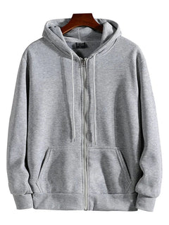 Zipper Hoodies Autumn Winter Men's New Long Sleeve Hooded Sweatshirt Fashion Casual Male Outfit Sportwear Loose Fit Clothes