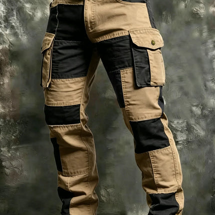 2026 Cotton Men's Pants Large Size Multi-pocket Loose Overalls Outdoor Sports Training Jogging Casual Pants Loose Comfortable
