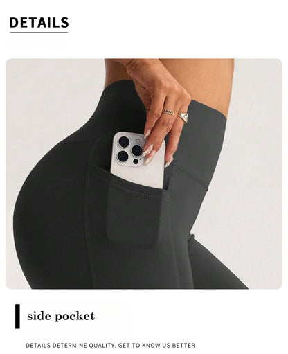 Women's Thermal Fleece Wide Leg Yoga Pants High Waisted Booty Lifting Outdoor Fitness Leggings High Stretch Lounge To Trail Wear