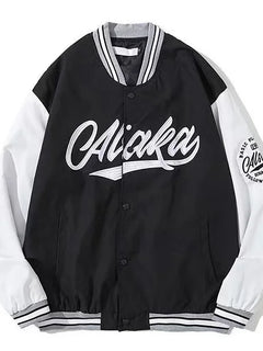 2024 American New Fashion Trend Baseball Uniform Y2K Gothic Harajuku Vintage Baggy Heavy Industry Embroidery Lovers Hip Hop Coat