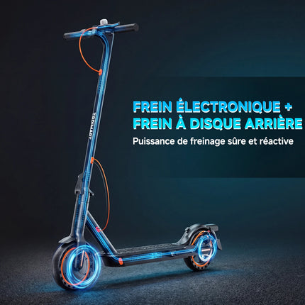 TODIMART N3 Monopattino Elettrico Pieghevole Motore Senza Spazzole 350W Batteria 36V7,8Ah Pneumatico Nido d'Ape Velocità 25km/h Carico Massimo 120kg Adulti
