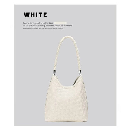 CEEKAY 2026 New Woven Hobo Bag, Retro Herringbone Texture Shoulder Bag with Woven Handle, Casual Women's Tote Bag