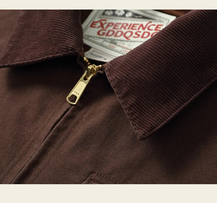 Classic Detroit Jacket J01 American Vintage Workwear Spring/Fall 100% Cotton Canvas Jacket J97 Loose-Fit Lightweight Coat