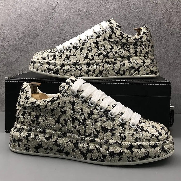 New Men Shoes Outdoor Casual Sneakers Rhinestone Board Shoes Men Fashion Deerskin Sports Large Size Shoes Men Zapatillas Hombre