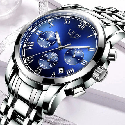 LIGE 2024 nuove donne di moda orologi da donna top brand di lusso creativo bracciale da donna in acciaio orologi orologio impermeabile al quarzo femminile platinumshop