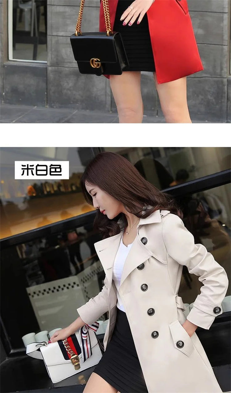 Xiaoxiangfeng Jacket Women2026Spring Autumn Winter New Fashion Windbreaker British Style Long Trench Coat Loose Female Outerwear