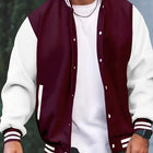 American Men's College-Style Baseball Jacket, Autumn/Winter Outdoor Sports Jogging Coat, Korean Fashion Casual Couple Jacket