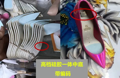 2025 new rivet high heels for women, 12CM pointed shallow mouth single shoes, socialite banquet shoes