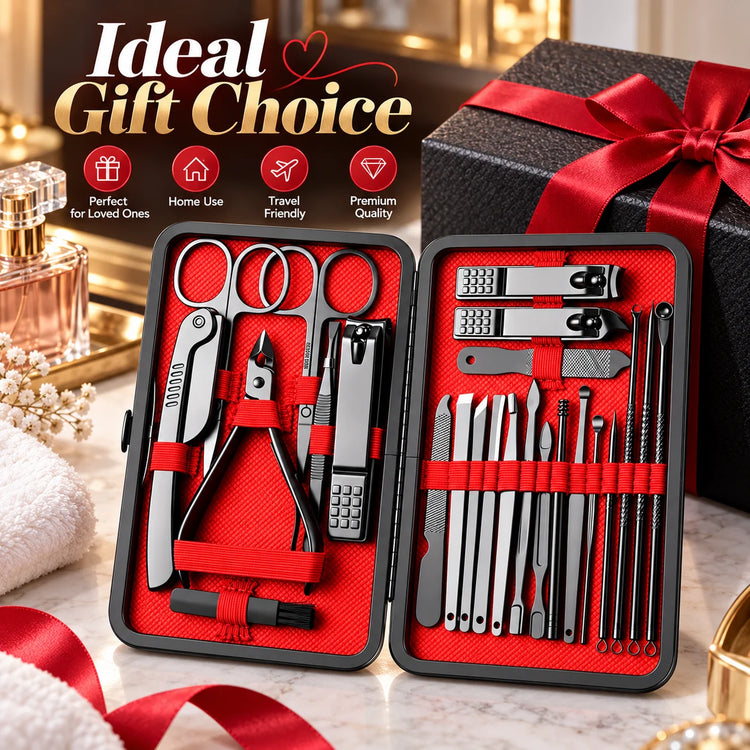 24pcs Professional Nail Clippers Kit - Razor-Sharp Blades for Precise Cutting, Durable And Long-Lasting Construction for Both Fingernail And Toenail Trimming Needs - Suitable for All Genders, Achieve Salon-Quality Nails At Ho