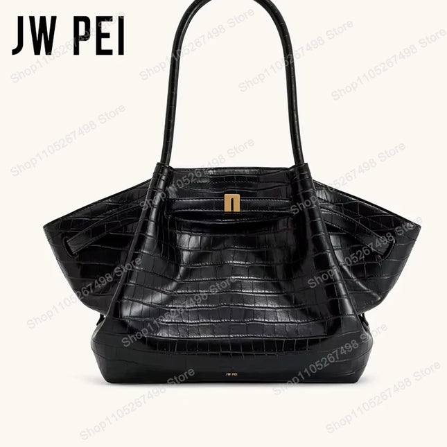 Borsa Mini Tote JW PEI Hana per Donne, Borsa a Spalla in Pelle, Design Elegante, Grande Capacità, Borsa Hobo con Manico Superiore, Shopper per Lavoro