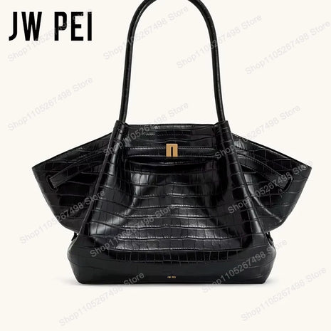Borsa Mini Tote JW PEI Hana per Donne, Borsa a Spalla in Pelle, Design Elegante, Grande Capacità, Borsa Hobo con Manico Superiore, Shopper per Lavoro