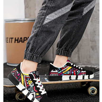 Nuove Scarpe Estive alla Moda per Uomo, Sneakers Sportive Antiscivolo da Passeggio, Scarpe Casual in Tela con Motivi, Zapatos Maschili