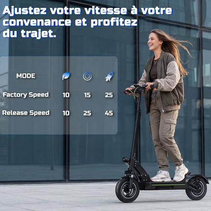 Monopattino Elettrico per Adulti TODIMART, E-Scooter Urbano, Batteria 48V 18.2Ah, Motore 499W, Velocità 24km/h, Autonomia 30-45km, Monopattino Elettrico Pieghevole Portatile per Pendolari