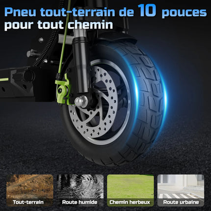 Monopattino Elettrico per Adulti TODIMART D5, E-Scooter Urbano, Batteria 48V 10.4Ah, Motore 499W, Velocità Massima 24.99km/h, Autonomia 30-45km, Pieghevole, Portatile, per Pendolari, Alte Prestazioni