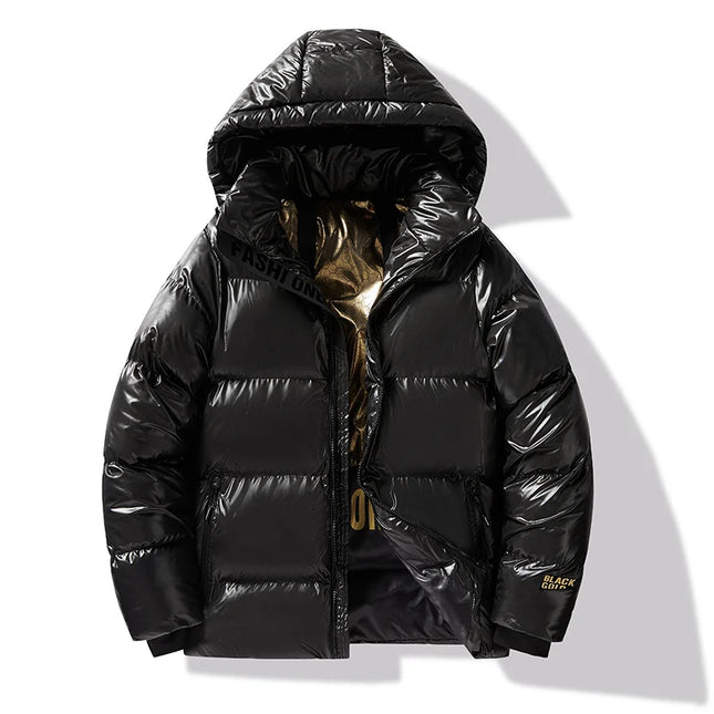 Winter Black All-match Men Parkas Coats with Hood Comfortable Warm Male Clothing Solid Color Thicken Cotton Jackets High Quality