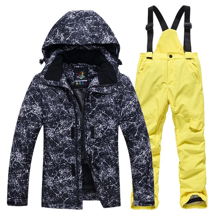 Cheaper, Children's Snow Suit, Snowboard Clothing Sets, Outdoor Wear, Ski Coat and Strap Pant, Kids Costumes, Boy‘s and Girl's