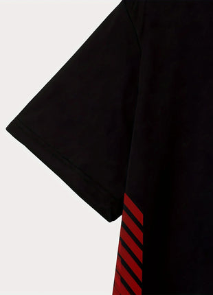 T-shirt homme imprimée en 3D, tissu tricoté en polyester, col rond, coupe régulière, t-shirt de sport à motif respirant, haut de fitness décontracté d'été