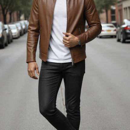 Men's casual shoes 2025 brand fashion comfortable leather shoes men
