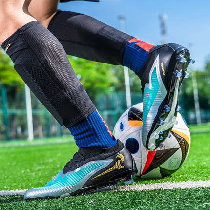 Nuovi Scarpini da Calcio per Uomo, Scarpe Sportive da Esterno per Ragazzi, Tacchetti Lunghi Antiscivolo Traspiranti, Scarpe da Calcio per Allenamento e Partite, Comode per Adulti