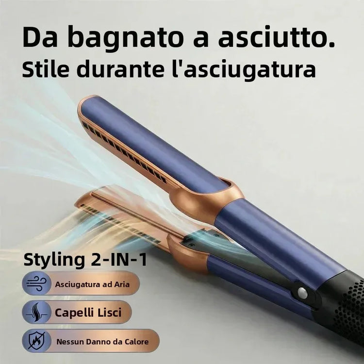 SenCiciMen 2 IN 1 Hair-care Airstrait Hair Straightener Hair Dryer Negative Ion Hair Styler Long-Lasting Styling Tool Hairdryer