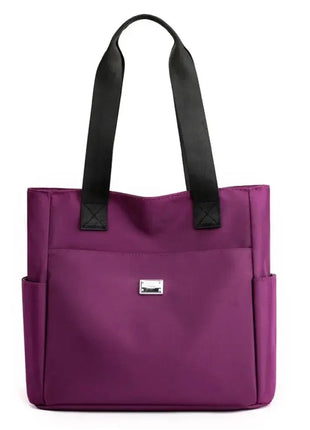 High Quality Large Capacity Handbag Tote Bags Lightweight Waterproof Nylon Shoulder Bag For Work School And Travel Shoulder Bags PlatiNum