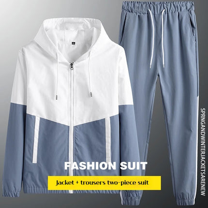 M-6XL-New-Men's-Sportswear-Set-from-Japan-South-Korea-Autumn-Casual-Wear-Men's-Hooded-Jacket-Leg-Tied-Pants-Trendy-Casual-Suit