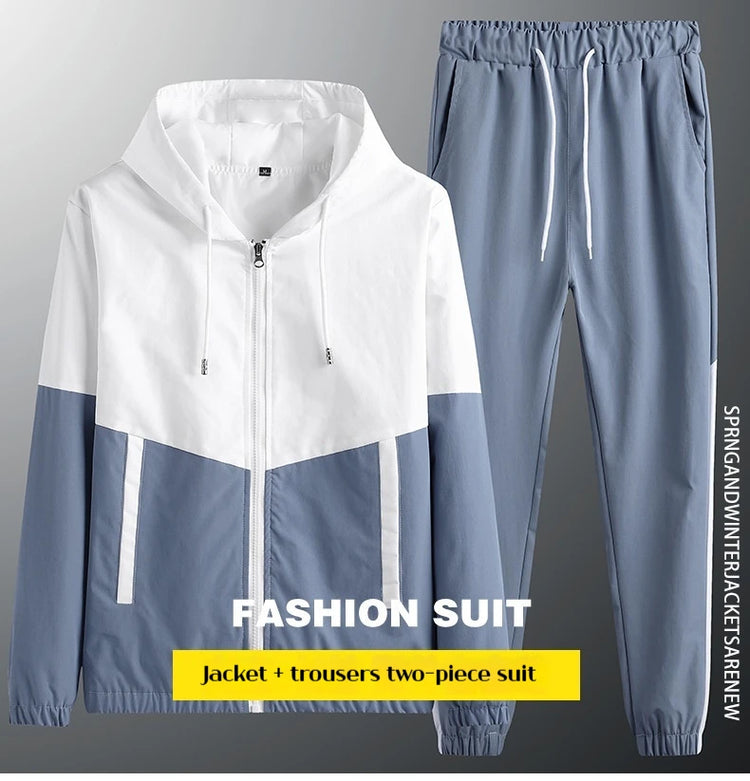 M-6XL-New-Men's-Sportswear-Set-from-Japan-South-Korea-Autumn-Casual-Wear-Men's-Hooded-Jacket-Leg-Tied-Pants-Trendy-Casual-Suit