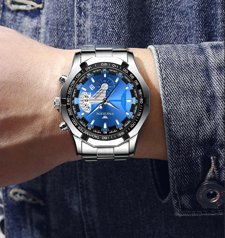 2024 Top Brand di Lusso Orologio di Moda Casual Militare Al Quarzo Sport Orologio Da Polso In Acciaio Pieno Impermeabile Orologio da Uomo Relogio Masculino platinumshop
