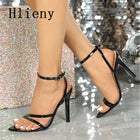 Hlieny 2026 Sandali delle nuove donne Cinturino con fibbia alla caviglia Summer Fashion Party Punta a punta Tacchi alti sottili Scarpe da banchetto da donna