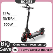 Monopattino elettrico Bogist C1 Pro per adulti, motore da 500W, batteria 48V15Ah, e-scooter da città, pneumatici da 10 pollici, pieghevole.