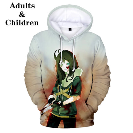 Luxury Novelty Cute Creepypasta Ticcitoby 3D print Hoodies Sweatshirts Men/Women Sweatshirt Casual Long Sleeve Pullovers
