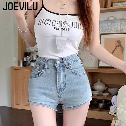 Women's Y2K Sexy Denim Shorts Petite High Waist Hip Lifting Shorts Slim Summer Hot Pants with 3D Bow Personality Detail