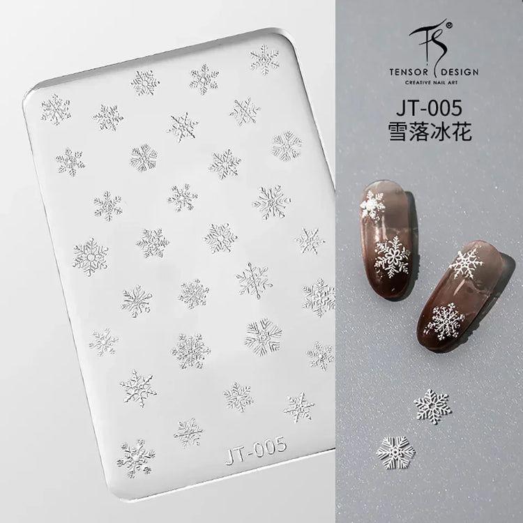 Gothic Letter Nail Art Transfer Printing Steel Plate Nail Art Silicone Stamp Star Heart Dot Bowknot Lace Manicure Tool Templates
