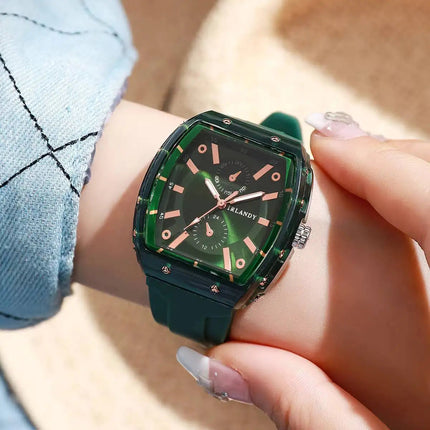 Orologi da donna alla moda Orologi da polso al quarzo da donna con cinturino in silicone casual per ragazze Orologio Reloj Mujer (senza scatola) platinumshop