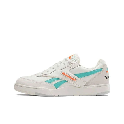 Reebok BB4000 2 Skateboard Shoes Men's Low Top White Cyan Orange 100072116