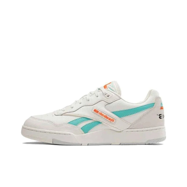 Reebok BB4000 2 Skateboard Shoes Men's Low Top White Cyan Orange 100072116