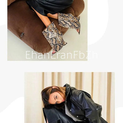 2025Ladies' Spring and Summer New Fish Mouth Slope High Heel Knee Boots, Fashionable Pointed Fashion Show Medium Cool Boots PlatiNum