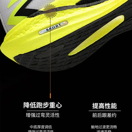 2026 NEW Men Sports Running Shoes Off Marathon Breathable Light Comfortable Women Athletic Sneakers Jogging Tenis Air Cushion PlatiNum
