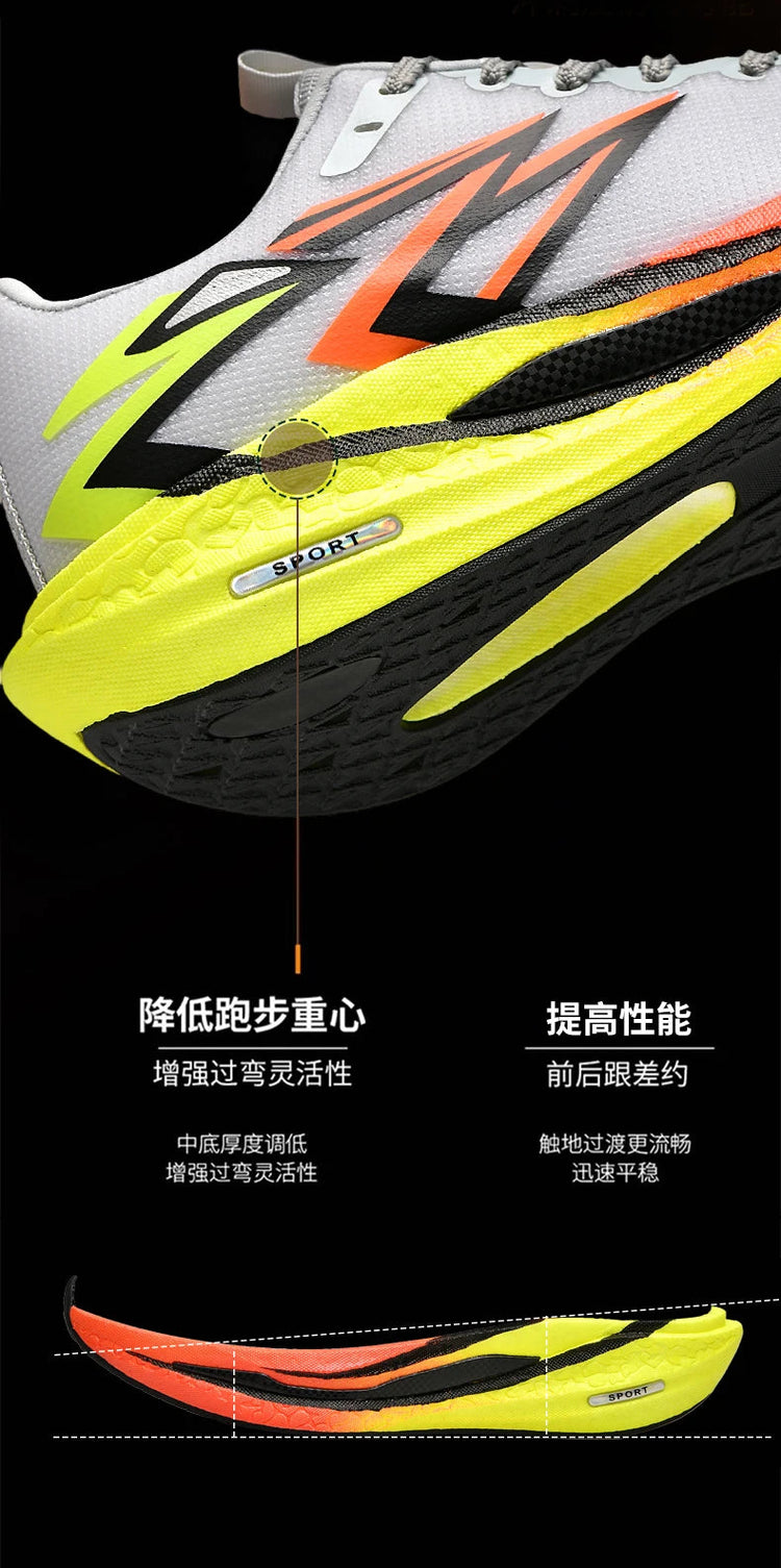 2026 NEW Men Sports Running Shoes Off Marathon Breathable Light Comfortable Women Athletic Sneakers Jogging Tenis Air Cushion PlatiNum