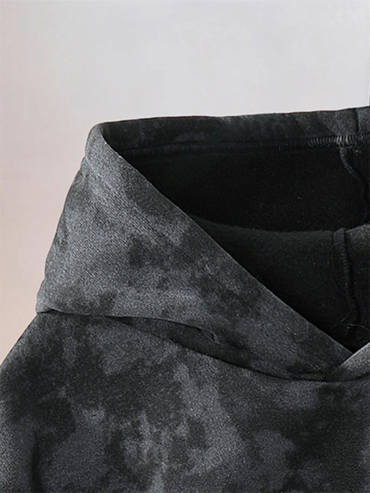 Unisex Vintage-Style Distressed Sweatshirt with Rose Print