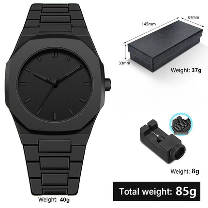Orologio al quarzo dal design minimalista per uomo, casual, leggero, cinturino in plastica, impermeabile, sportivo, da lavoro, orologio creativo da uomo platinumshop